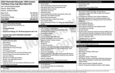 2025 Chevrolet Silverado 1500 Custom Trail Boss