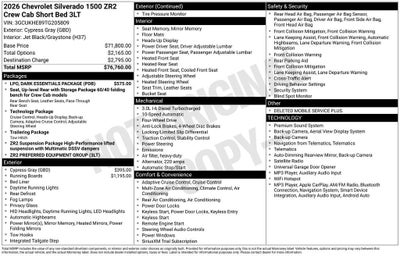2026 Chevrolet Silverado 1500 ZR2