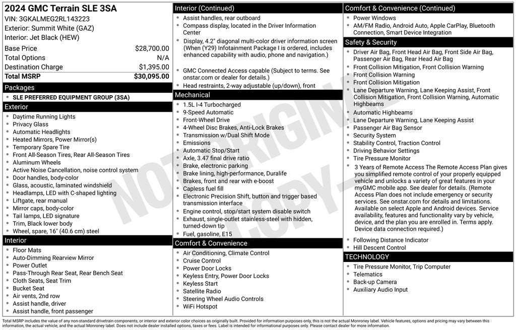 2024 GMC Terrain SLE