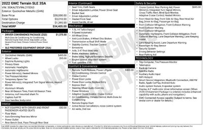 2022 GMC Terrain SLE