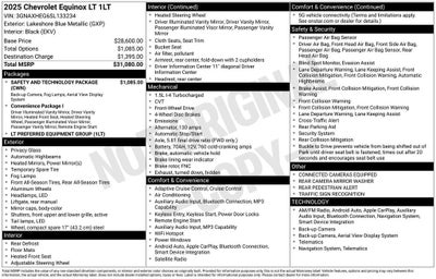 2025 Chevrolet Equinox LT