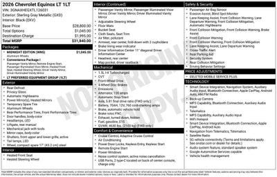 2026 Chevrolet Equinox LT