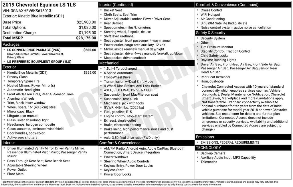 2019 Chevrolet Equinox LS