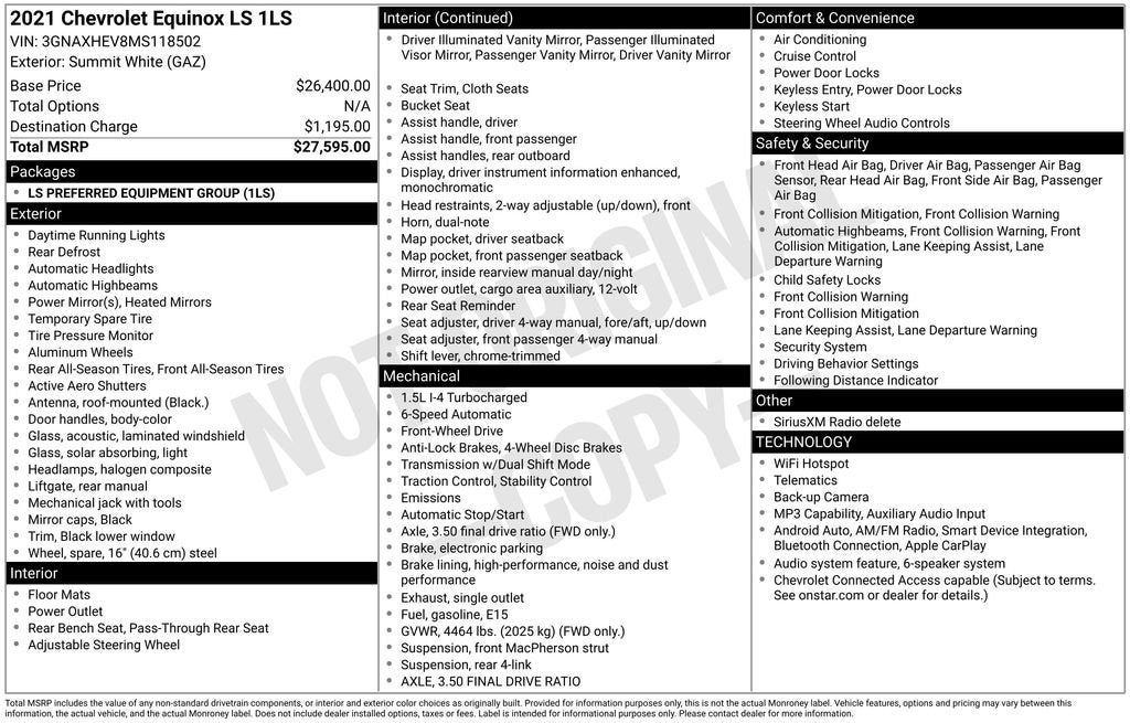 2021 Chevrolet Equinox LS