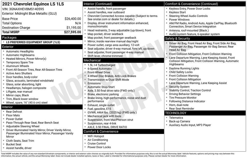 2021 Chevrolet Equinox LS