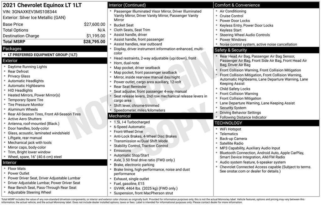 2021 Chevrolet Equinox LT