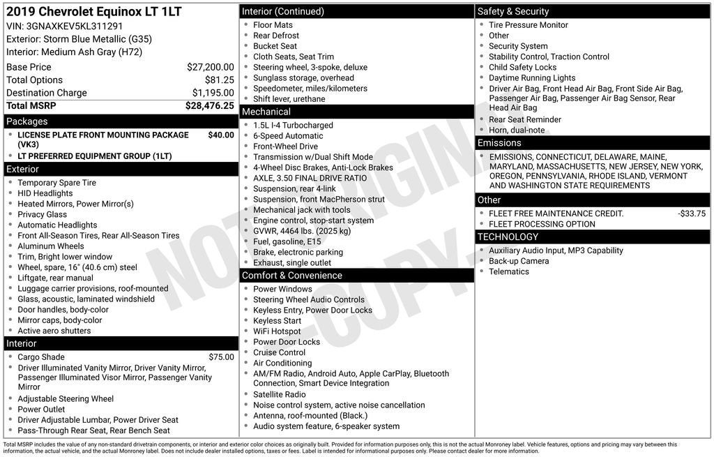 2019 Chevrolet Equinox LT