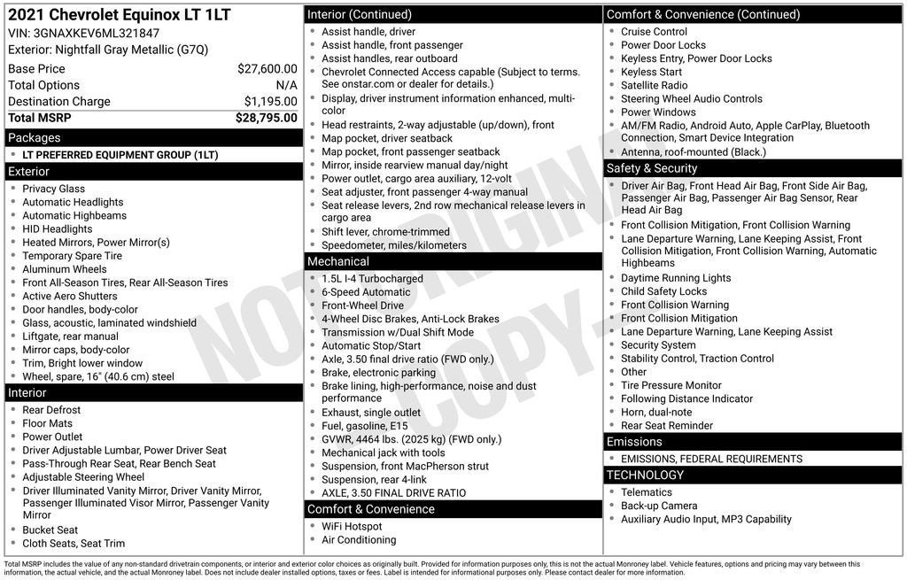 2021 Chevrolet Equinox LT