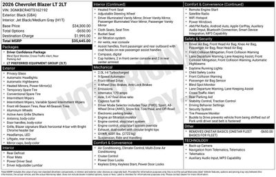 2026 Chevrolet Blazer 2LT
