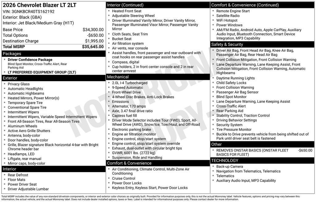 2026 Chevrolet Blazer 2LT