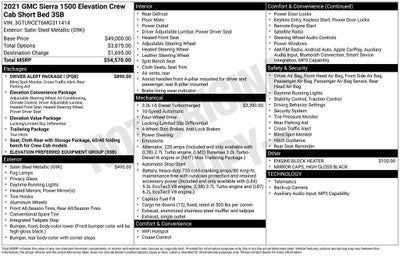 2021 GMC Sierra 1500 Elevation