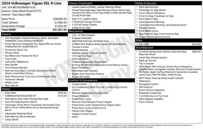 2024 Volkswagen Tiguan 2.0T SEL R-Line