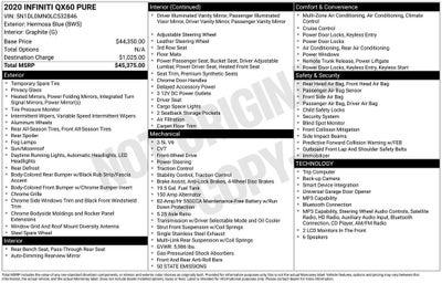 2020 INFINITI QX60 PURE