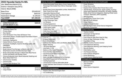 2022 Hyundai Santa Fe SEL