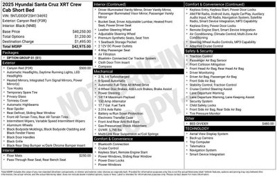 2025 Hyundai Santa Cruz XRT
