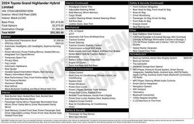 2024 Toyota Grand Highlander Hybrid Limited