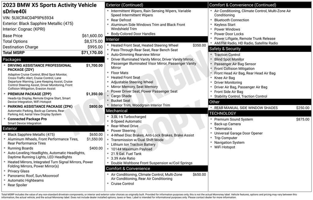 2023 BMW X5 sDrive40i