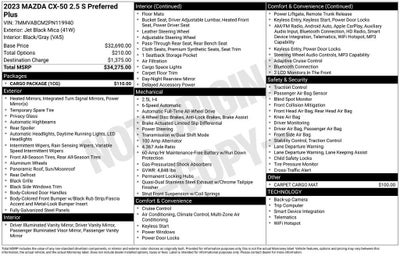 2023 Mazda Mazda CX-50 2.5 S Preferred Plus Package