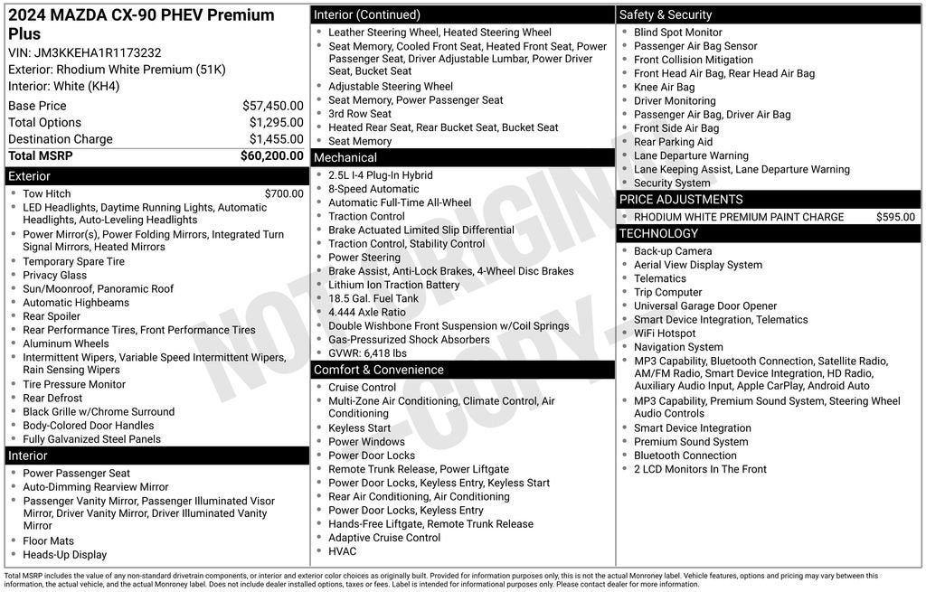 2024 Mazda Mazda CX-90 PHEV Premium Plus