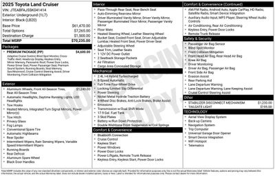 2025 Toyota Land Cruiser 1958