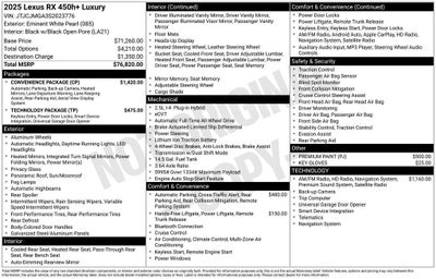 2025 Lexus RX RX 450h+ Luxury