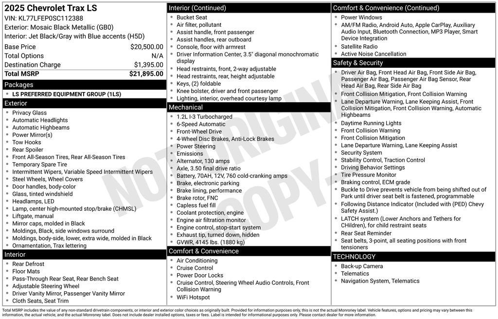 2025 Chevrolet Trax LS