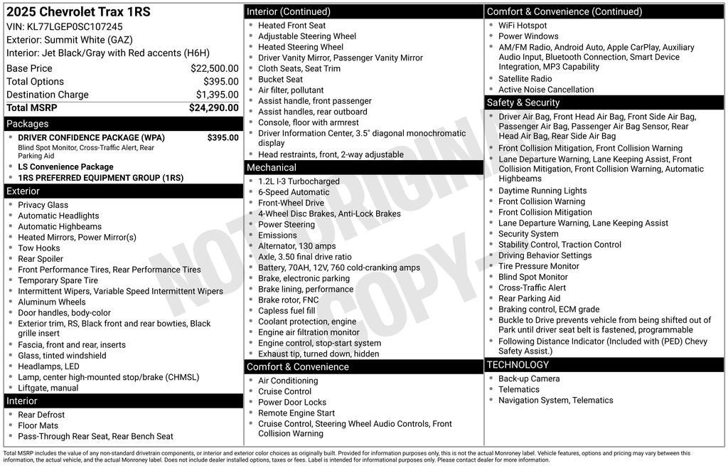 2025 Chevrolet Trax 1RS