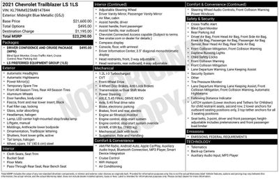 2021 Chevrolet Trailblazer LS