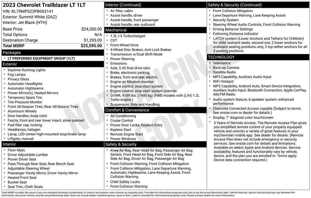 2023 Chevrolet Trailblazer LT
