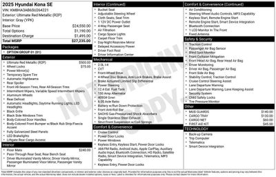 2025 Hyundai Kona SE