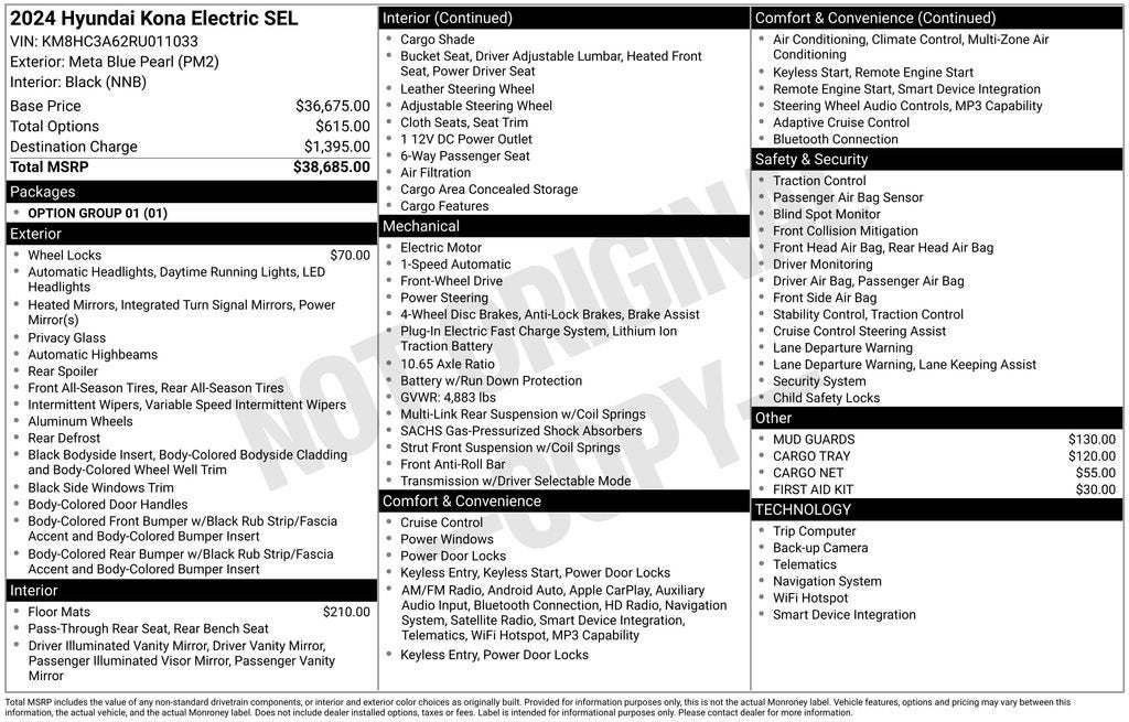 2024 Hyundai Kona Electric SEL