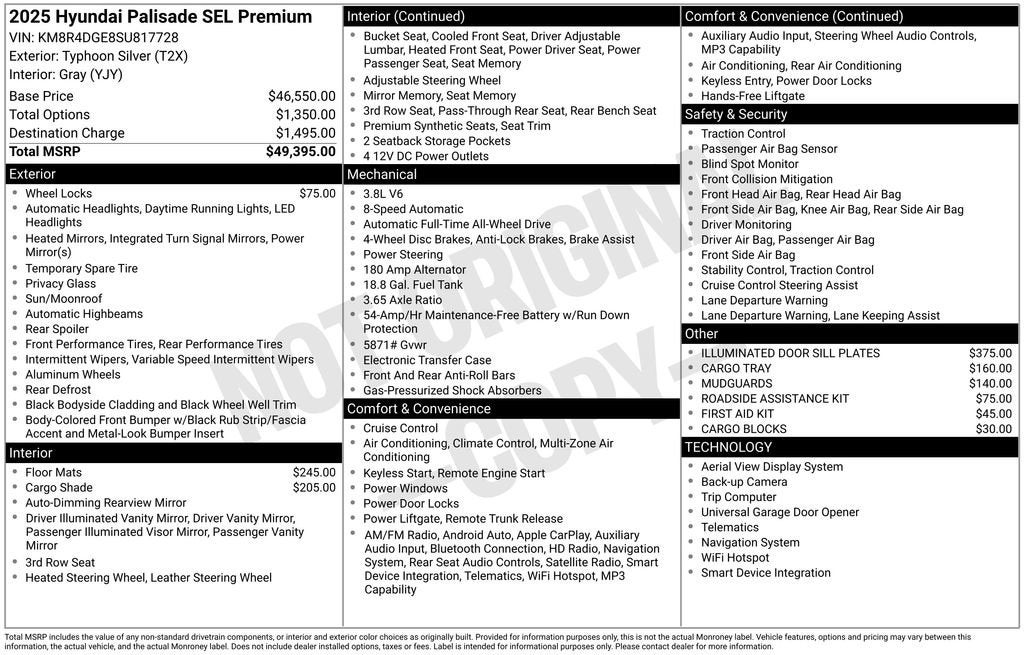 2025 Hyundai Palisade SEL Premium