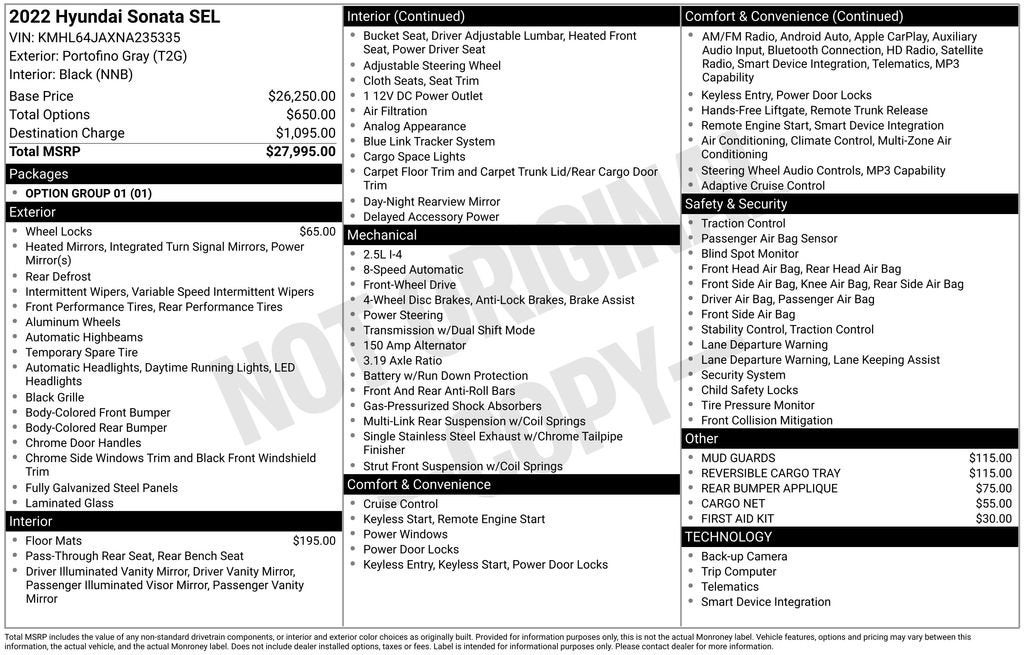 2022 Hyundai Sonata SEL