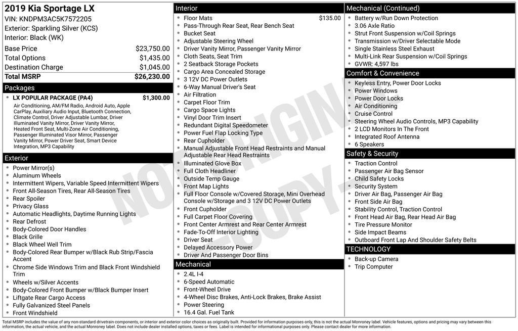 2019 Kia Sportage LX