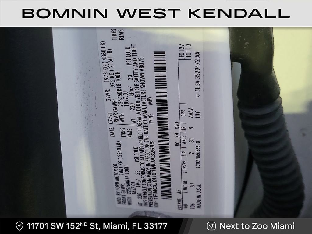 2021 Ford Escape SEL