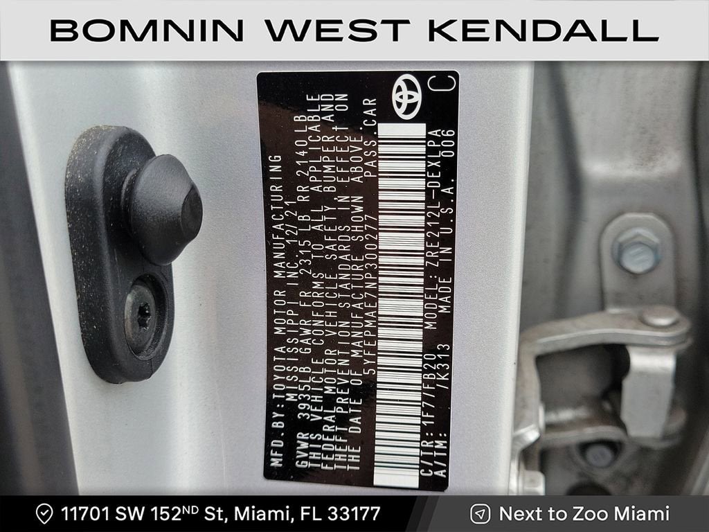 2022 Toyota Corolla LE