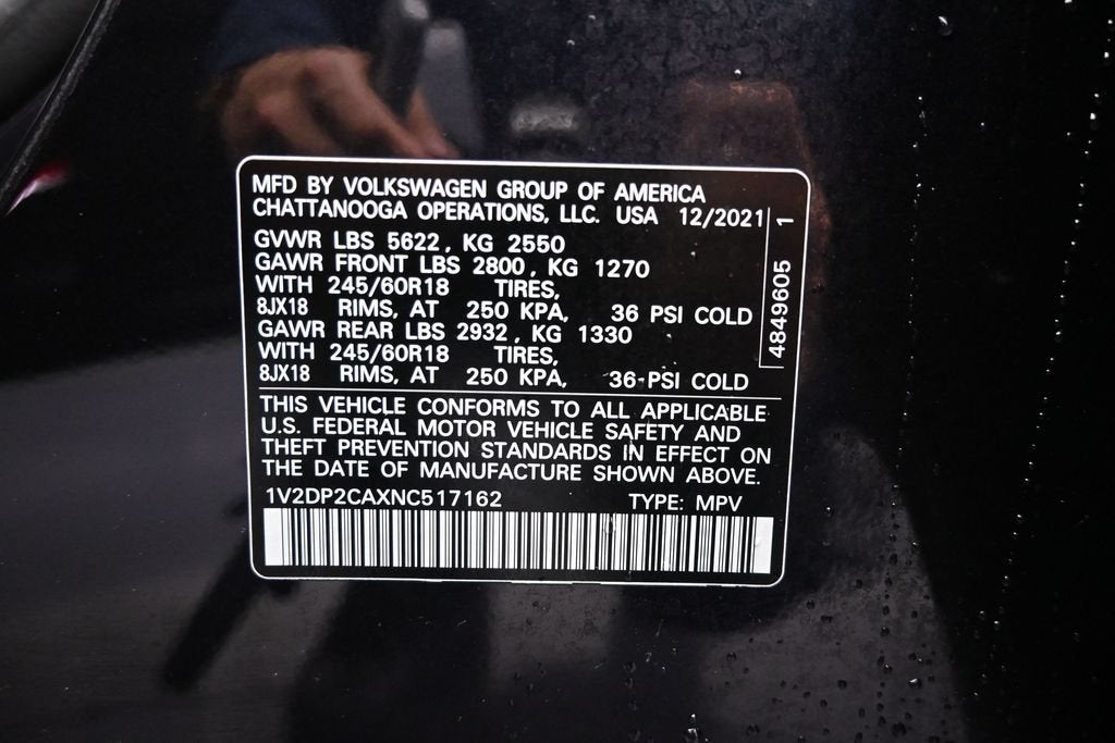 2022 Volkswagen Atlas 2.0T SE