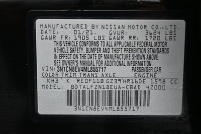 2021 Nissan Versa SV Xtronic CVT