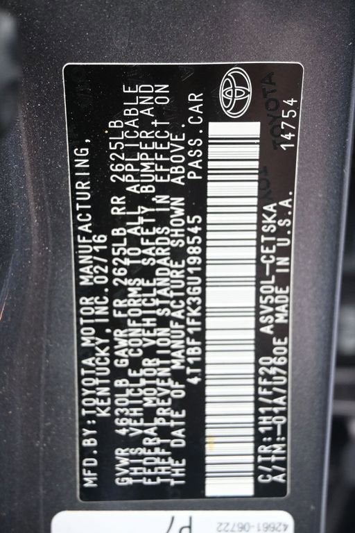 2016 Toyota Camry XLE