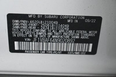 2022 Subaru WRX Premium