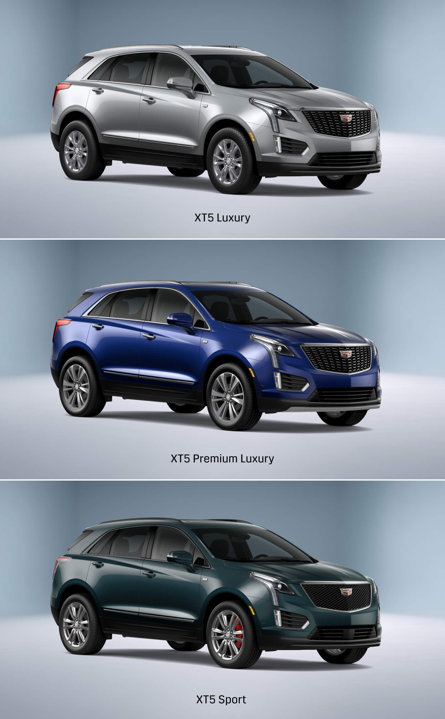 Cadillac XT5 Luxury Trim Options