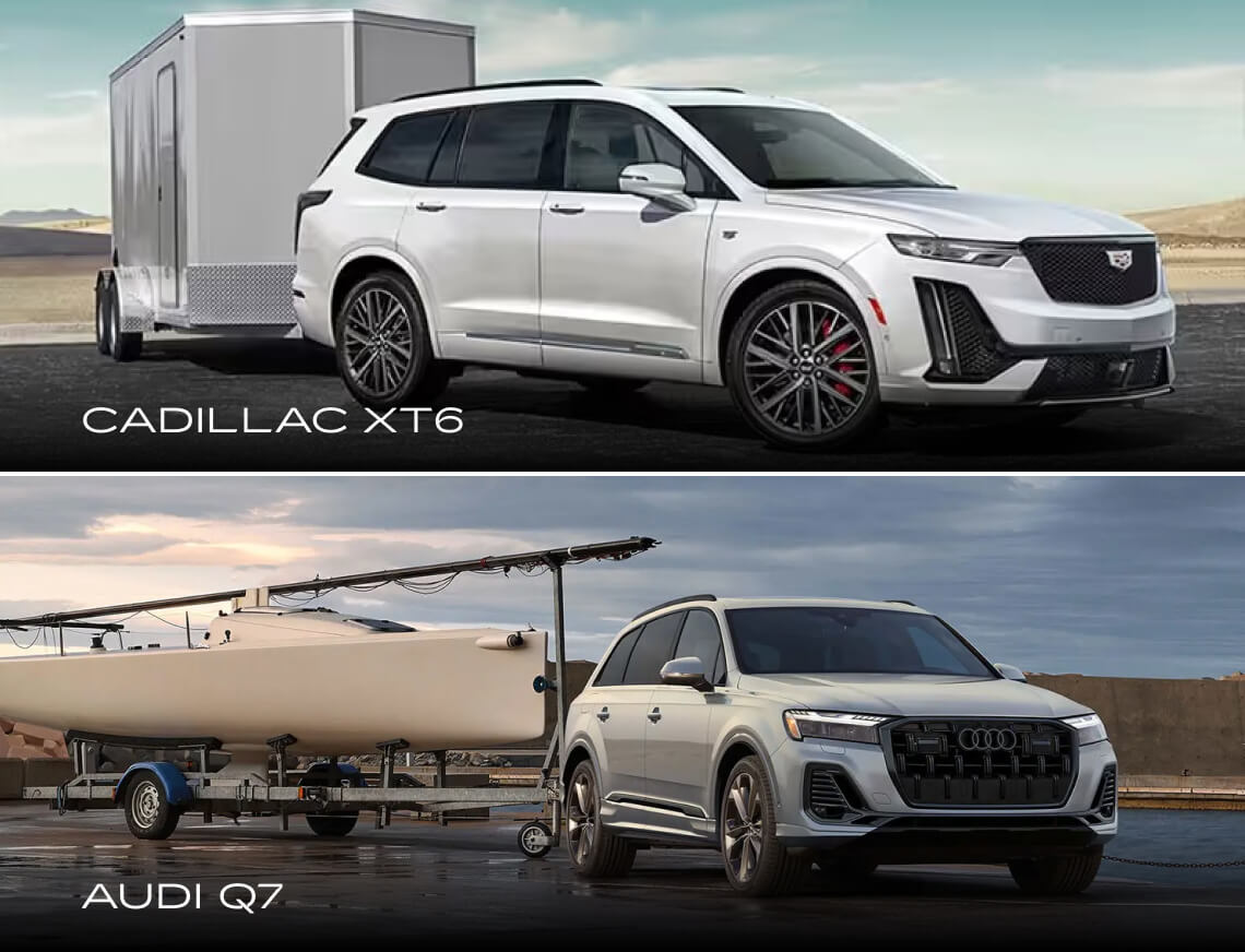 Comparing Audi Q7 vs. Cadillac XT6 Towing Capacity
